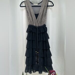 Mesh top with ruffled bottom